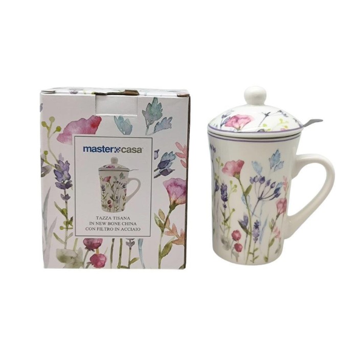 TAZZA TISANA FIORI CFILTRO